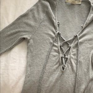 Lace Up Top